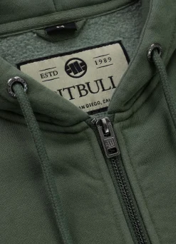 Men's Zip-up hoodie Washed Lancaster II - Washed green