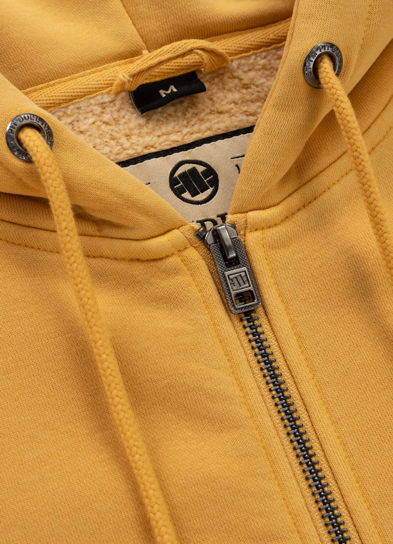Men's Zip-up hoodie Washed Lancaster II - Washed yellow