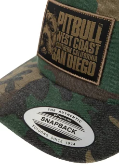 Snapback Cap Camo Trucker Blood Dog