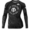TOM DEBLASS TRIANGLE Black Long Sleeve Rash Guard