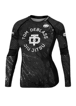 TOM DEBLASS TRIANGLE Black Long Sleeve Rash Guard