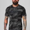 T-Shirt Slim Fit Classic Boxing - All Black Camo