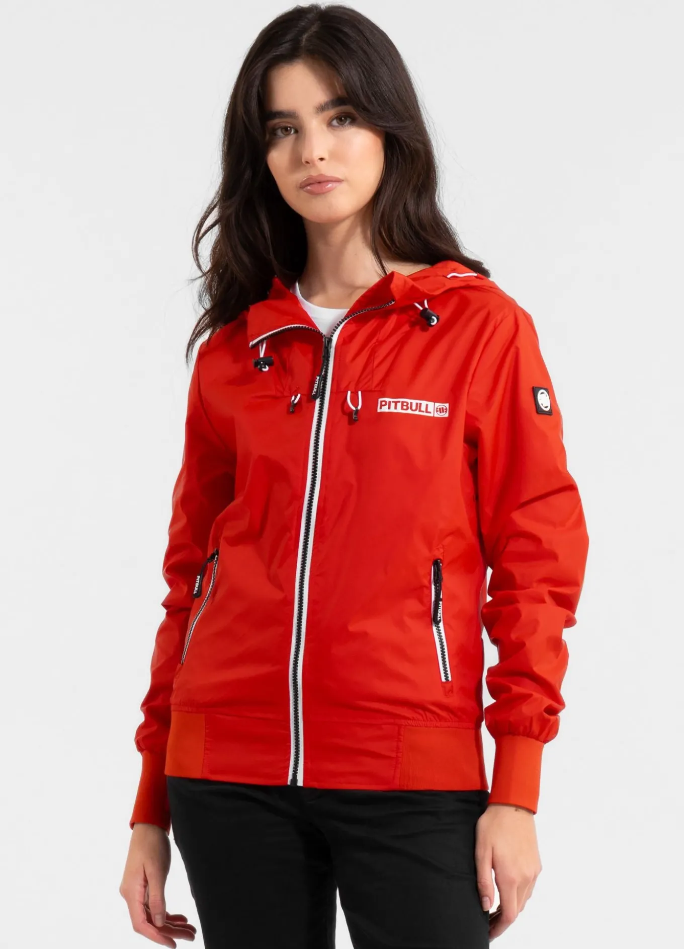 Women's hooded jacket Aaricia Hilltop - Flame red