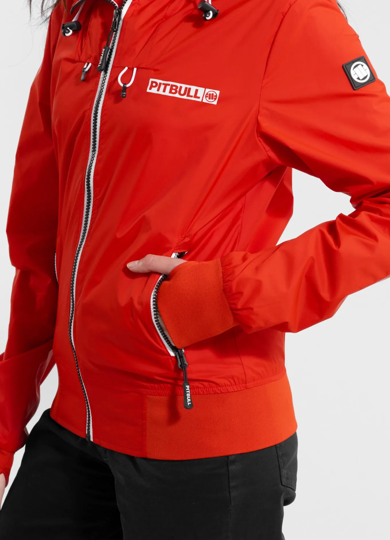 Women's hooded jacket Aaricia Hilltop - Flame red