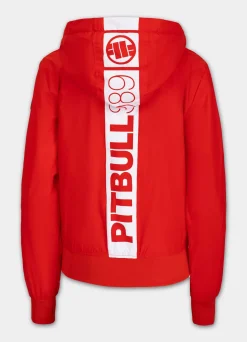 Women's hooded jacket Aaricia Hilltop - Flame red