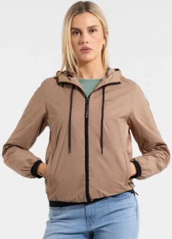 Women's hooded jacket PRIMOSA - Dark Sand