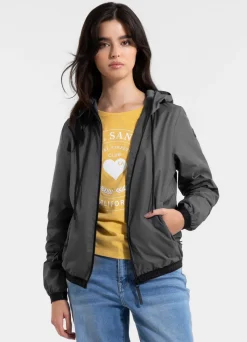 Women's hooded jacket PRIMOSA - Graphite