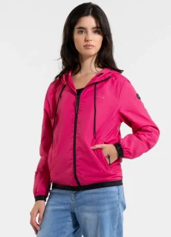 Women's hooded jacket PRIMOSA - Raspberry