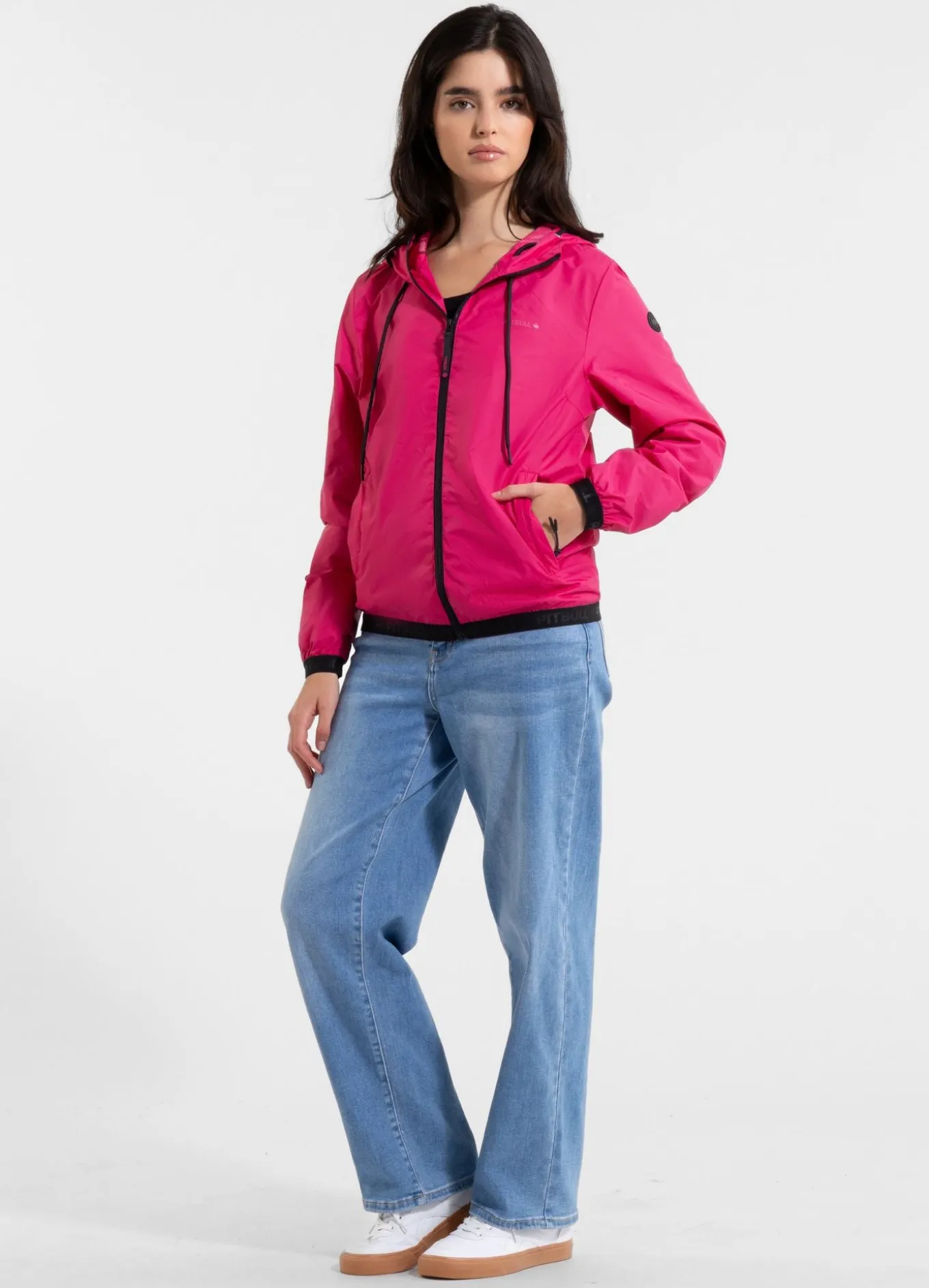 Women's hooded jacket PRIMOSA - Raspberry