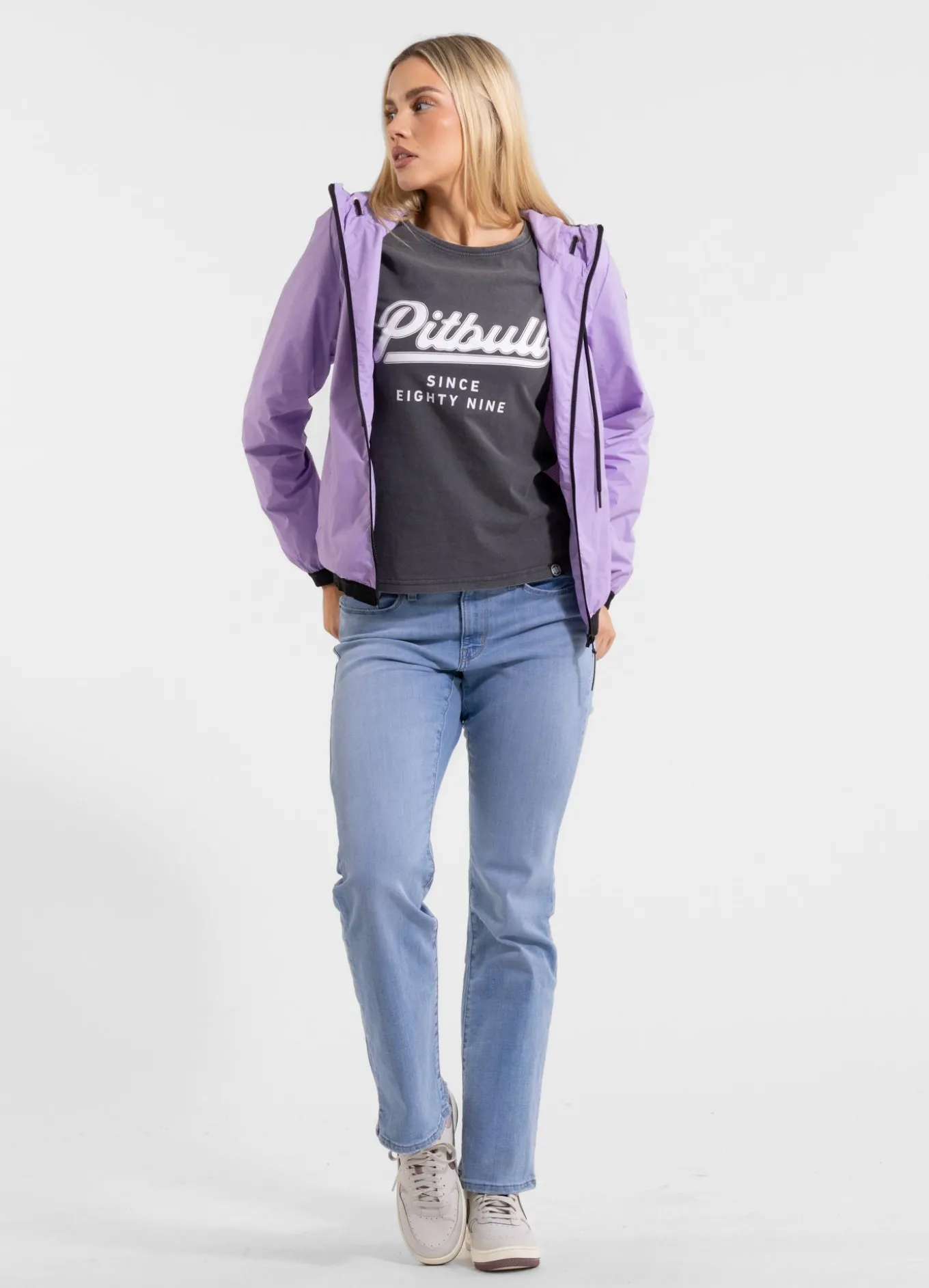 Women's hooded jacket PRIMOSA - Lilac