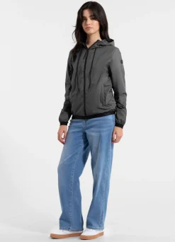 Women's hooded jacket PRIMOSA - Graphite