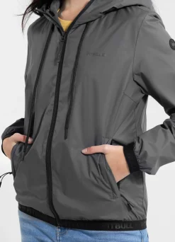 Women's hooded jacket PRIMOSA - Graphite