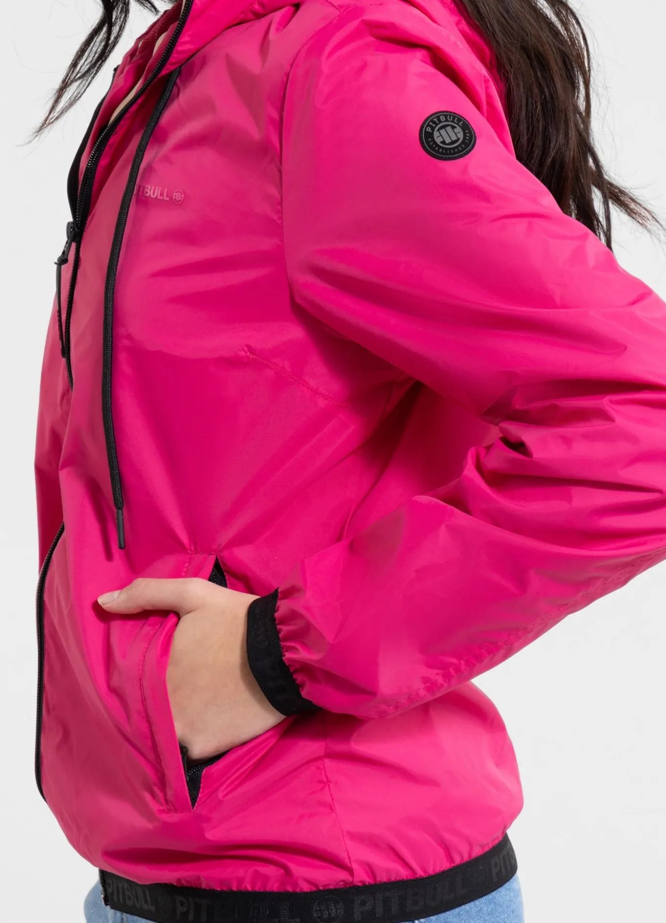 Women's hooded jacket PRIMOSA - Raspberry