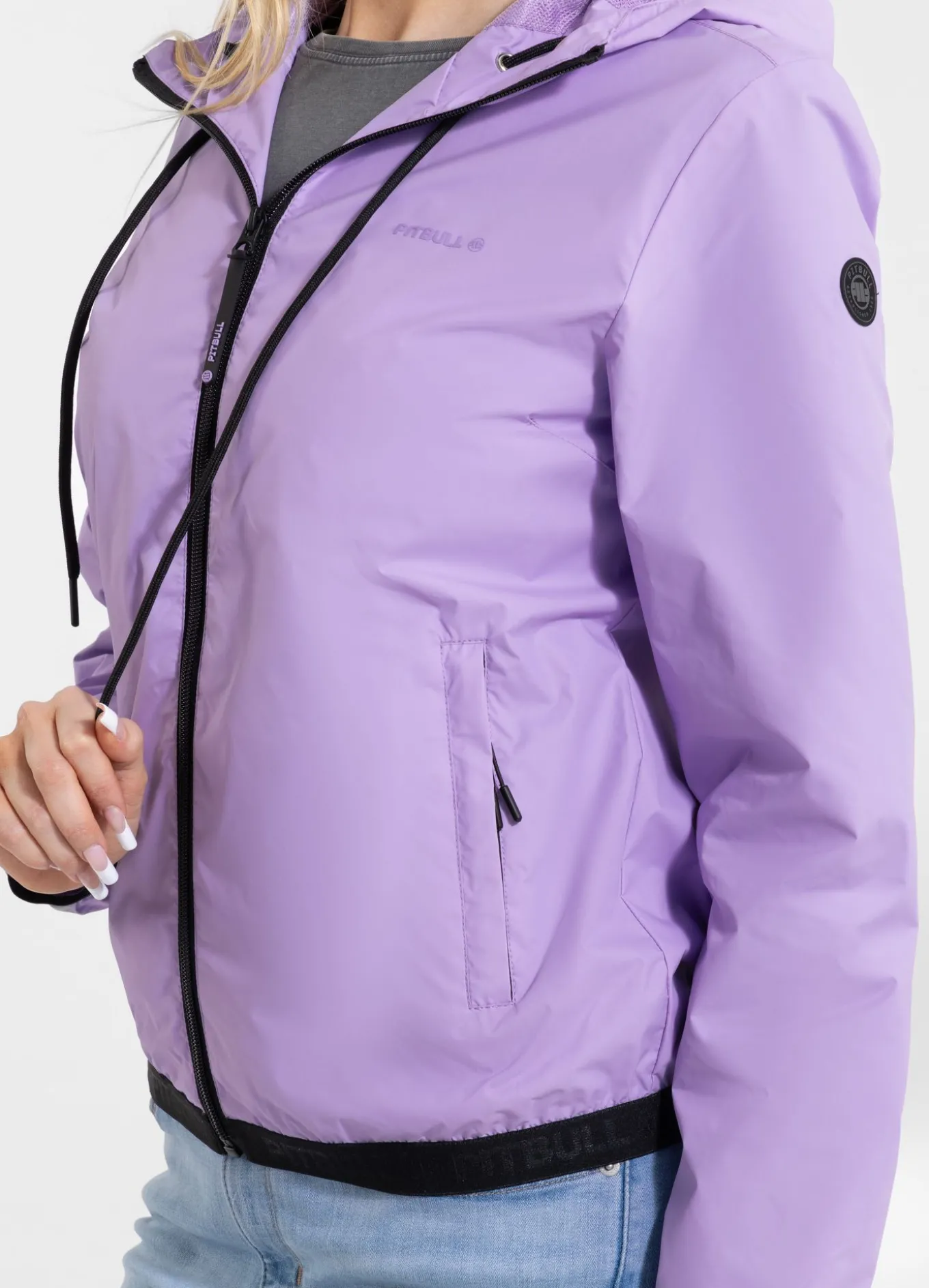 Women's hooded jacket PRIMOSA - Lilac