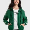 Women's hooded jacket WHITEWOOD - Green