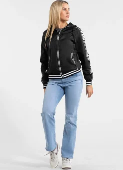 Women's hooded jacket WHITEWOOD - Black