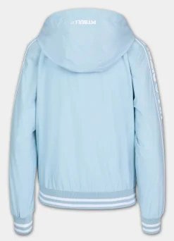 Women's hooded jacket WHITEWOOD - Light blue