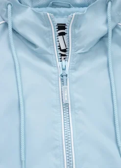 Women's hooded jacket WHITEWOOD - Light blue