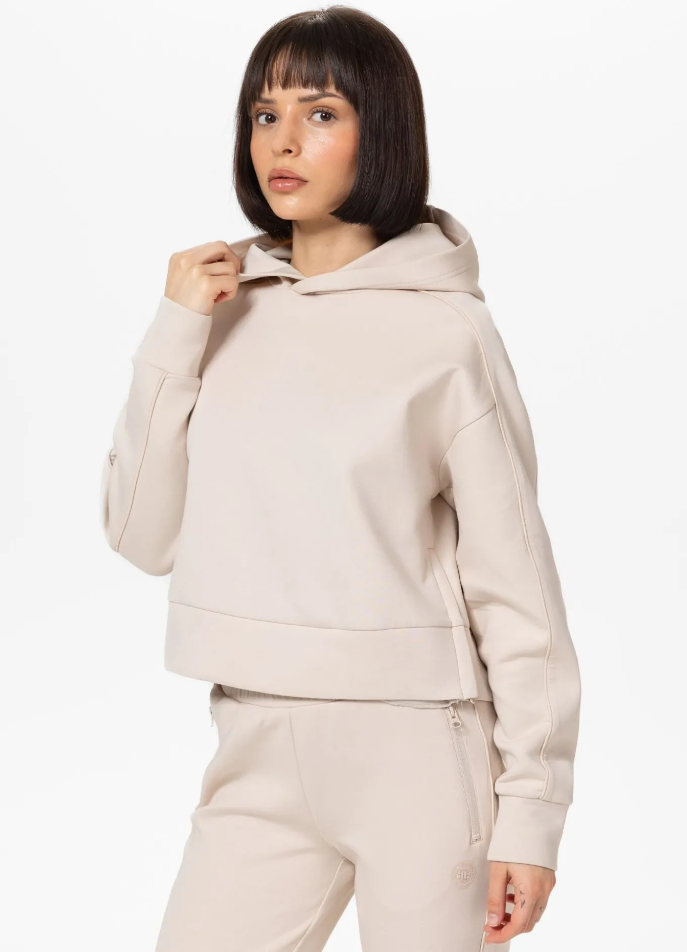 Women's hoodie Discovery - Sand