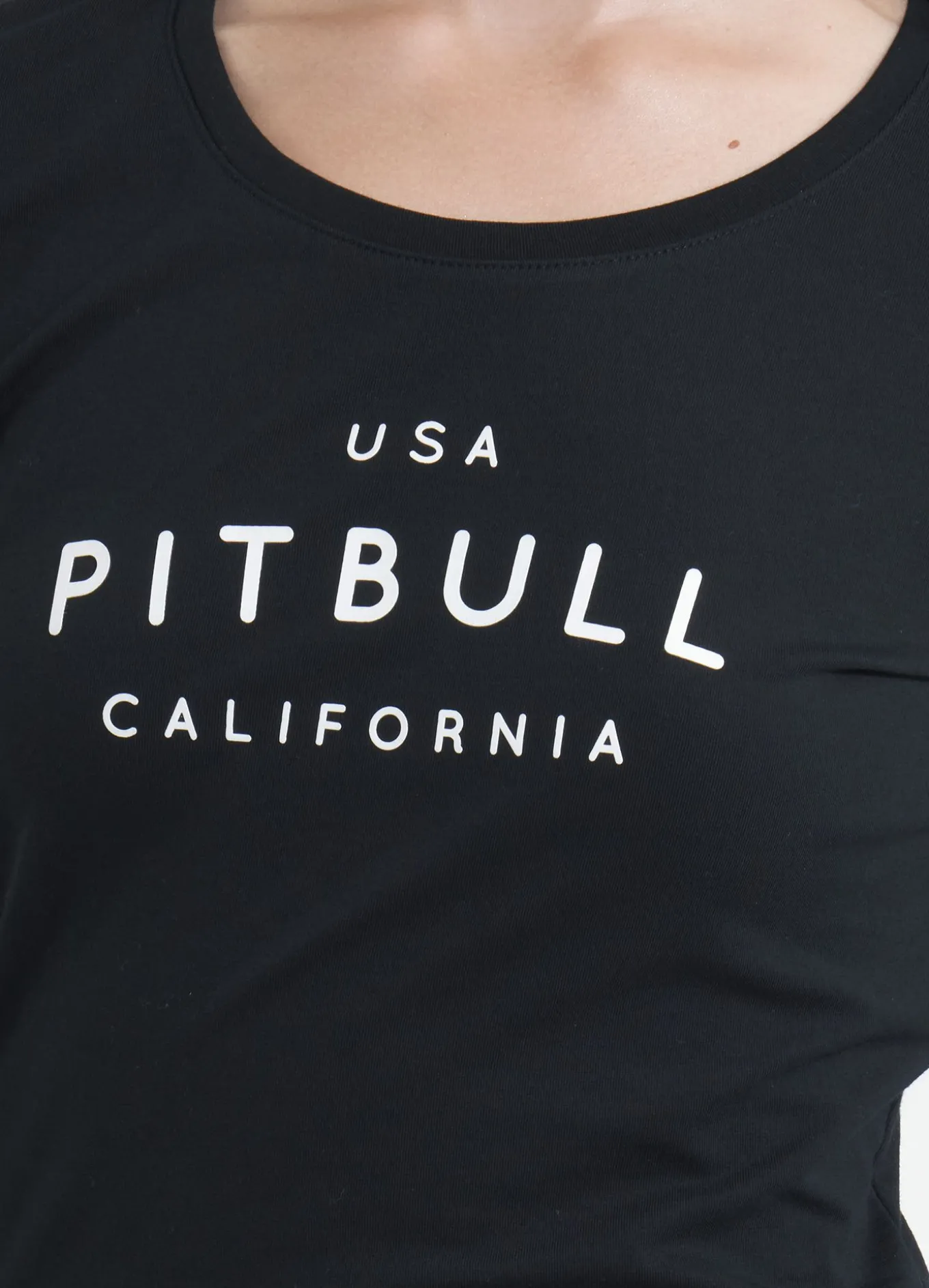 Women's longsleeve Slim Fit USA CAL - Black