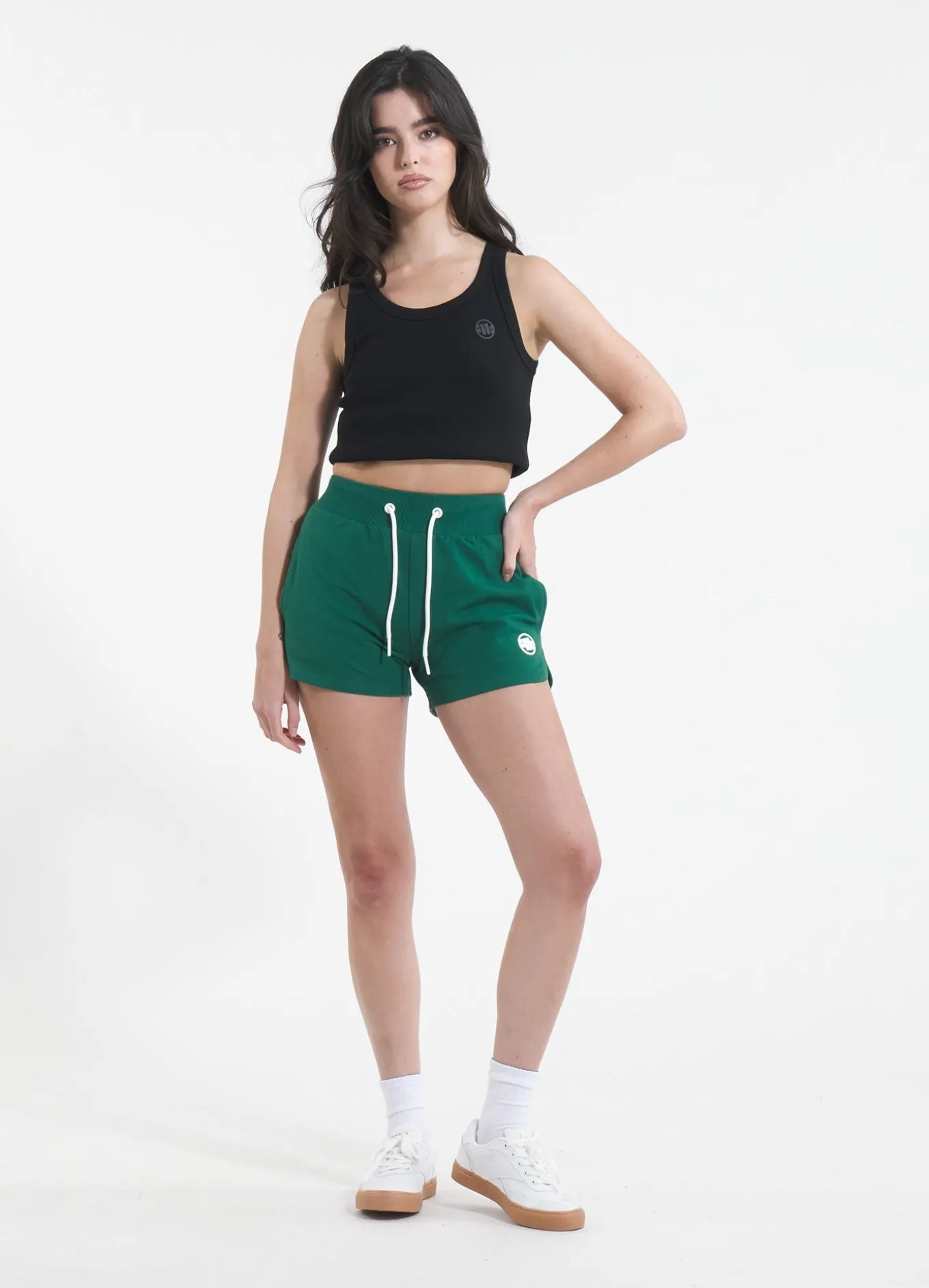 Women's sweat shorts French Terry FLORIDA - Dark green