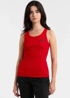 Women's Tank Top Rib LAYLA - Red
