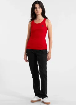 Women's Tank Top Rib LAYLA - Red