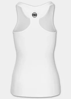 Women's Tank Top Slim Fit PITBULL R - White