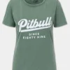 Women's T-Shirt Denim Washed ANGEL LOGO - Green