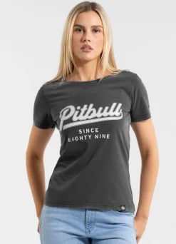 Women's T-Shirt Denim Washed ANGEL LOGO - Graphite