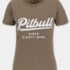 Women's T-Shirt Denim Washed ANGEL LOGO - Coyote brown