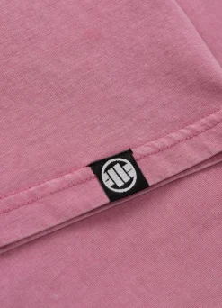 Women's T-Shirt Denim Washed ANGEL LOGO - Pink
