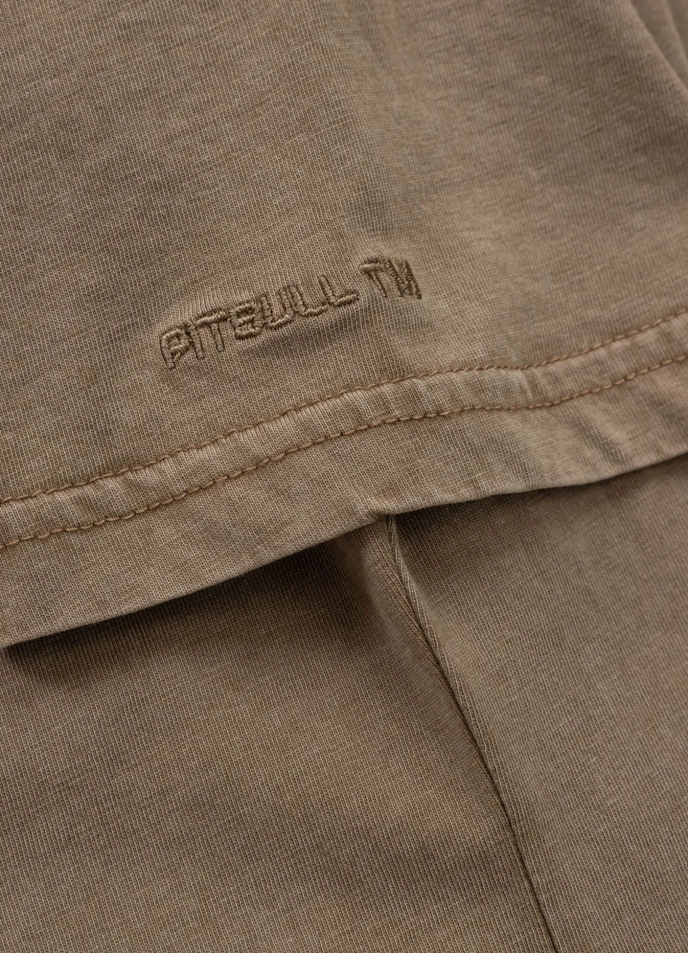 Women's T-Shirt Denim Washed ANGEL LOGO - Coyote brown
