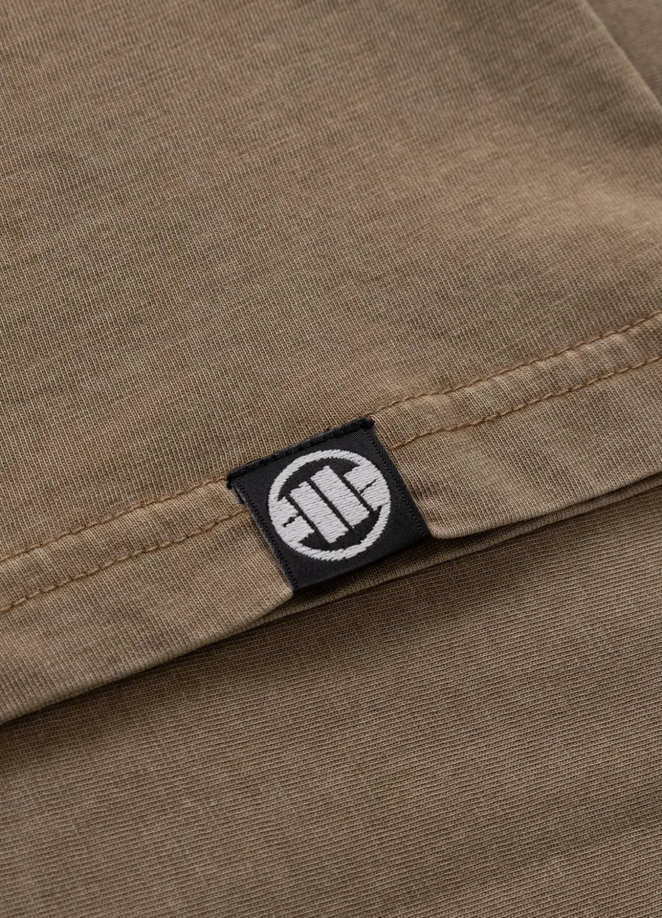 Women's T-Shirt Denim Washed ANGEL LOGO - Coyote brown