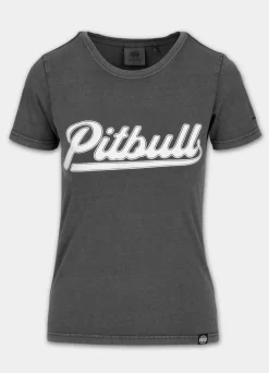 Women's T-Shirt Denim Washed ANGEL LOGO - Graphite