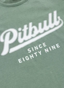 Women's T-Shirt Denim Washed ANGEL LOGO - Green