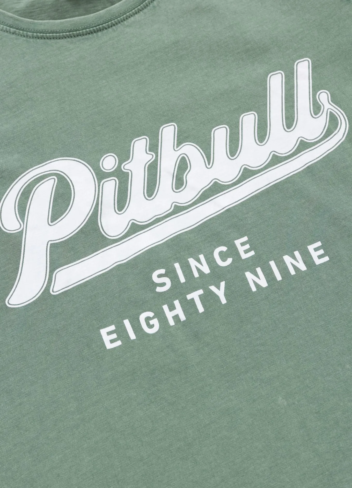 Women's T-Shirt Denim Washed ANGEL LOGO - Green