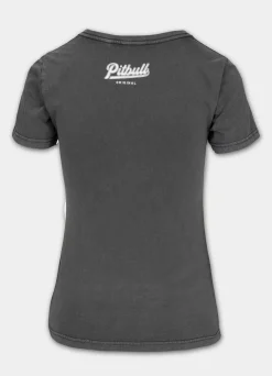 Women's T-Shirt Denim Washed ANGEL LOGO - Graphite