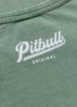 Women's T-Shirt Denim Washed ANGEL LOGO - Green