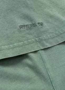 Women's T-Shirt Denim Washed ANGEL LOGO - Green