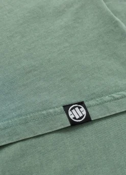 Women's T-Shirt Denim Washed ANGEL LOGO - Green