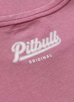 Women's T-Shirt Denim Washed ANGEL LOGO - Pink