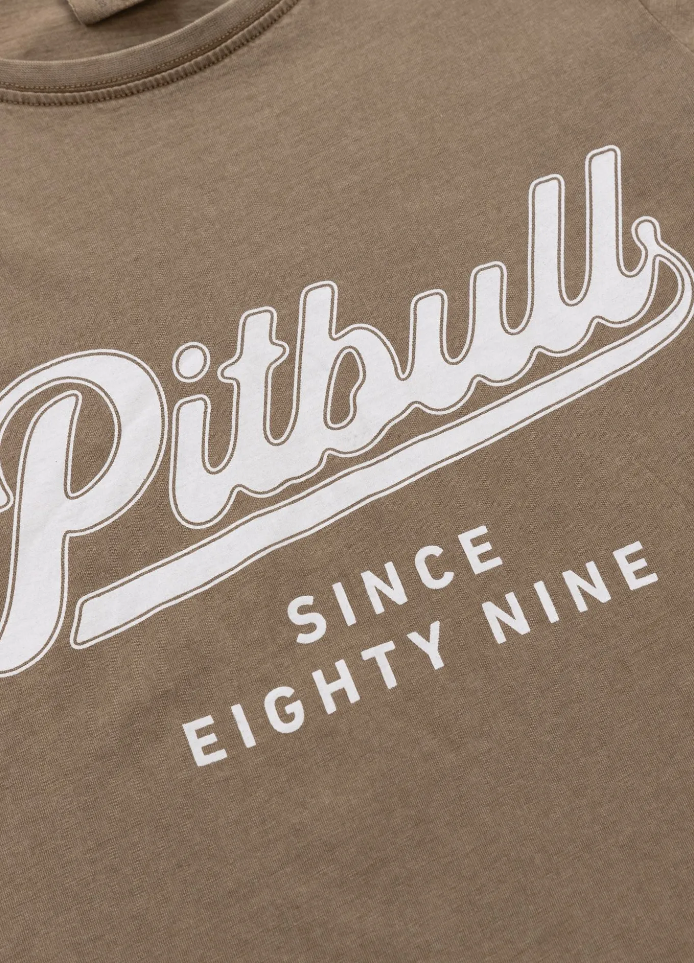 Women's T-Shirt Denim Washed ANGEL LOGO - Coyote brown