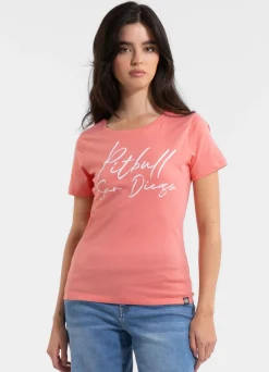 Women's T-Shirt PITBULL SD - Coral