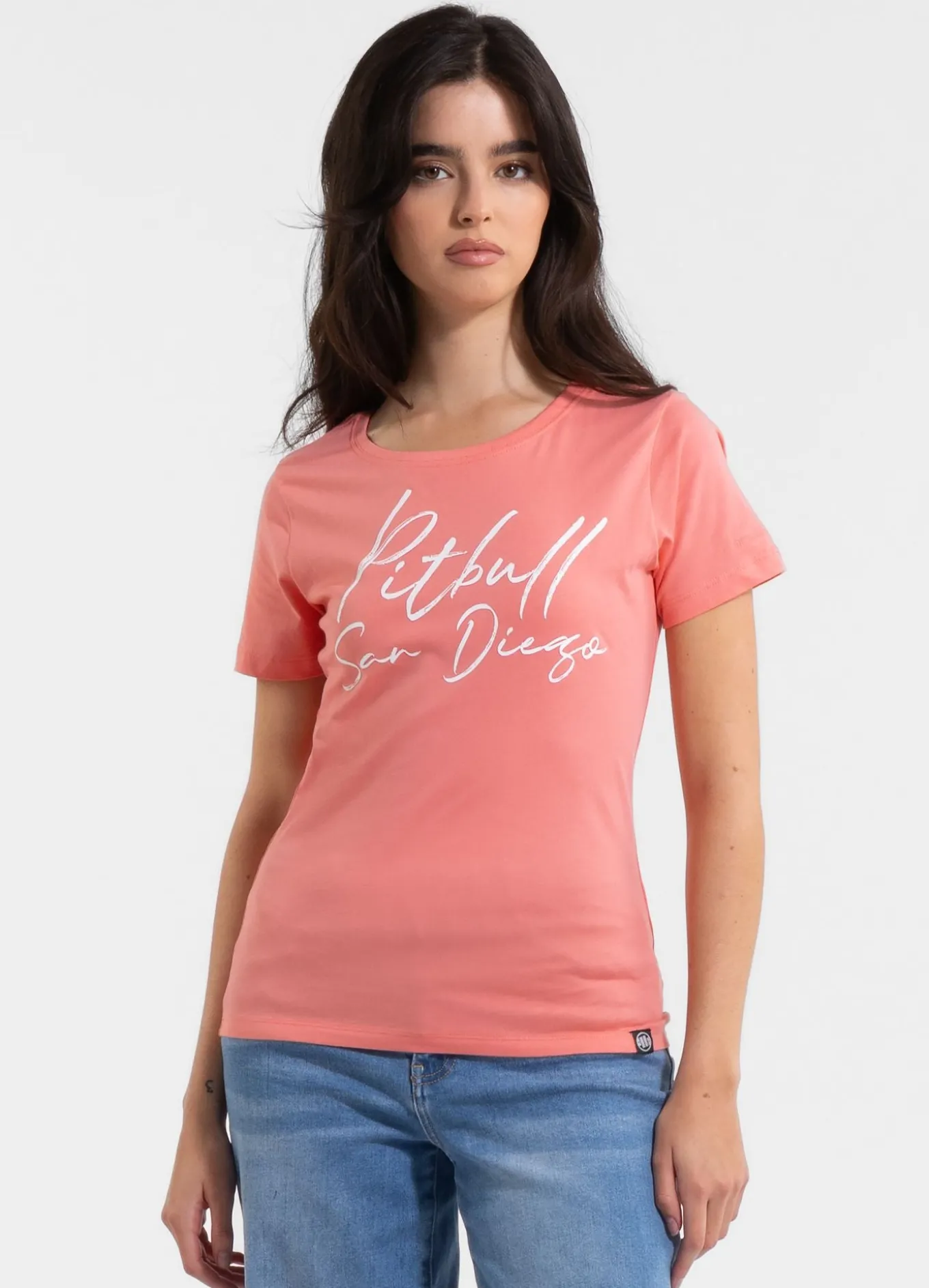 Women's T-Shirt PITBULL SD - Coral