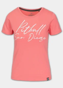 Women's T-Shirt PITBULL SD - Coral