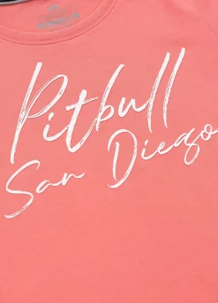 Women's T-Shirt PITBULL SD - Coral