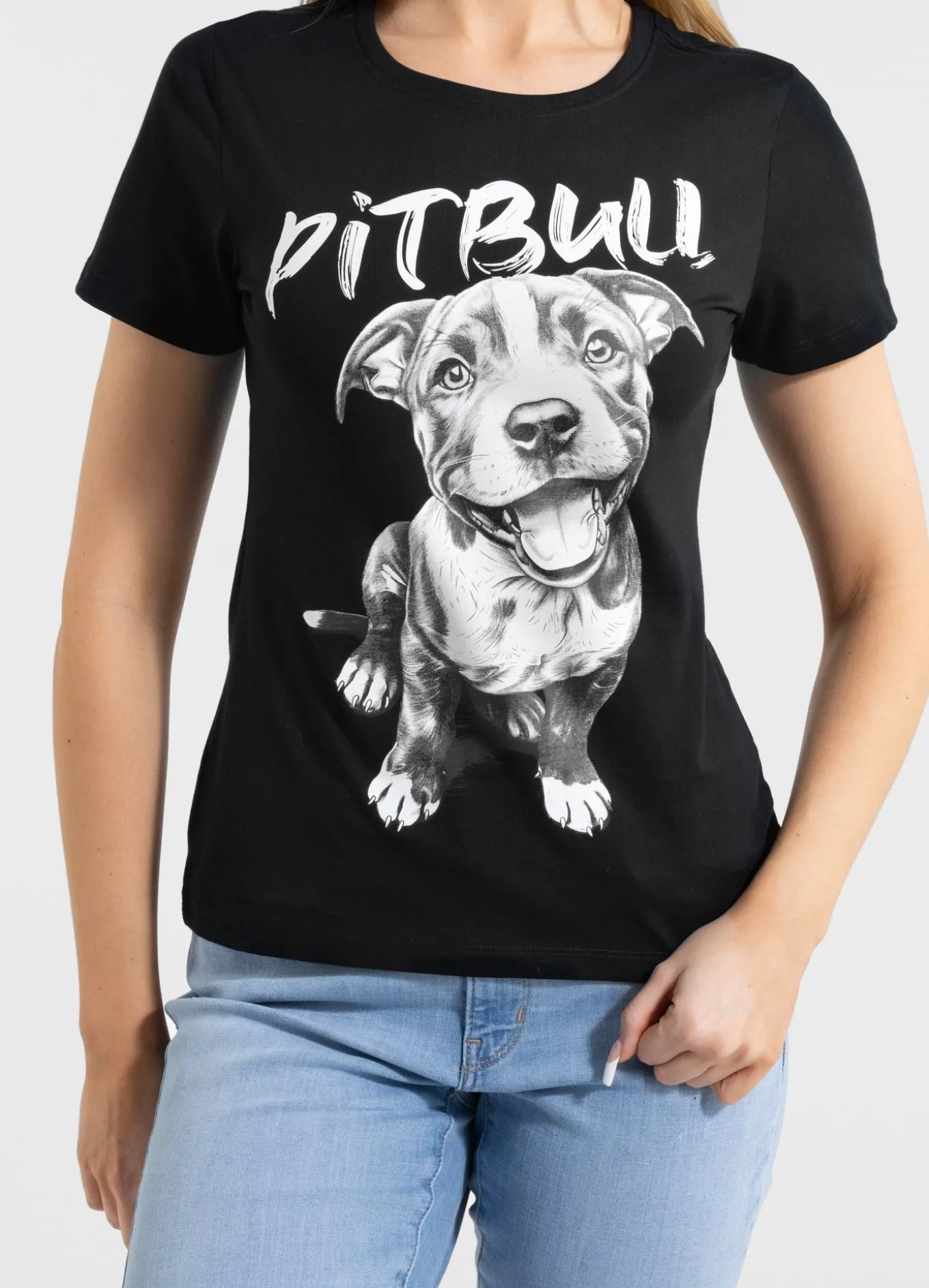 Women's T-Shirt PUPPY II - Black