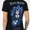 Women's T-Shirt SANTA MUERTE BLUE - Black