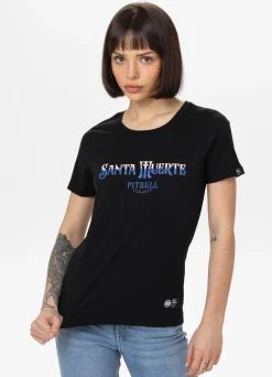 Women's T-Shirt SANTA MUERTE BLUE - Black